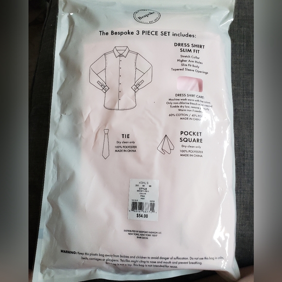 Bespoke 3 Piece Dress Shirt Set - Picture 2 of 8